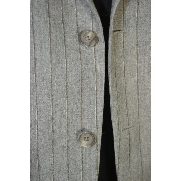 ROBERT TALBOTT Mens 44R Blazer Sport Coat Casual Jacket‎ Gray Wool Pinstripe